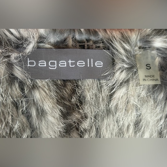 Bagatelle 100% Genuine Rabbit Fur Size S Winter Grey - Picture 14 of 16